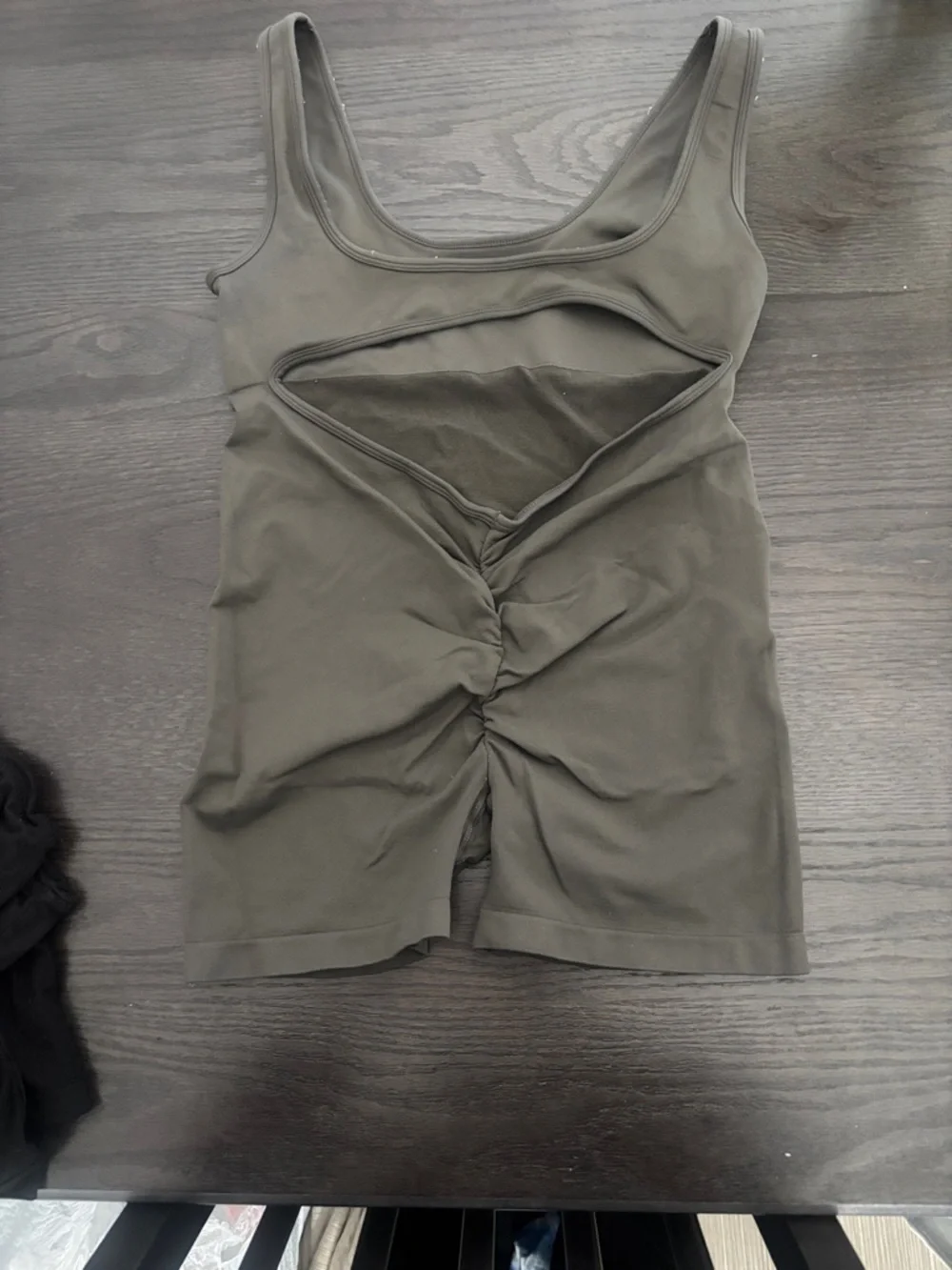 Seamless Olive Green Shaping Bodysuit - Picture 2 of 3